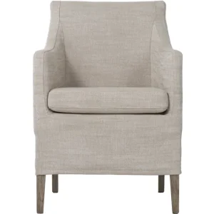 Avignon karmstol sophie linen pearl grey Billigare