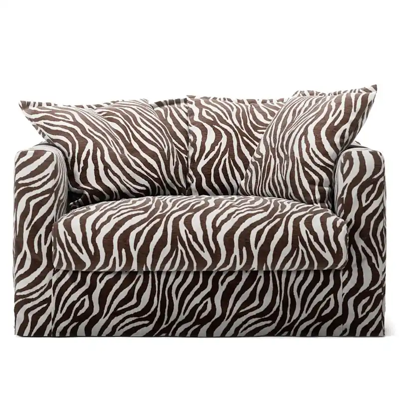 Snabb frakt Le Grand Air Love Seat Chenille, Zebra