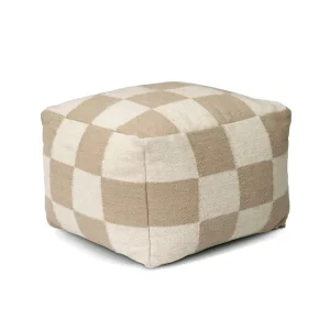 Lägg i varukorgen Square sittpuff vit/natur