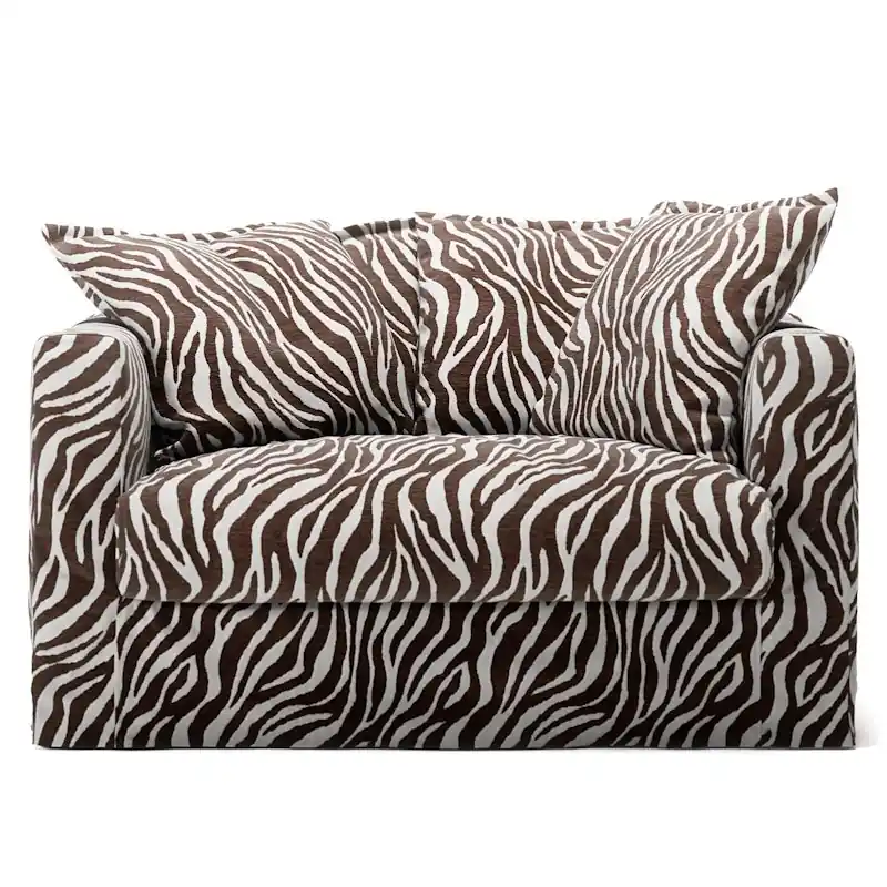Reapris Klädsel Till Le Grand Air Love Seat Chenille, Zebra