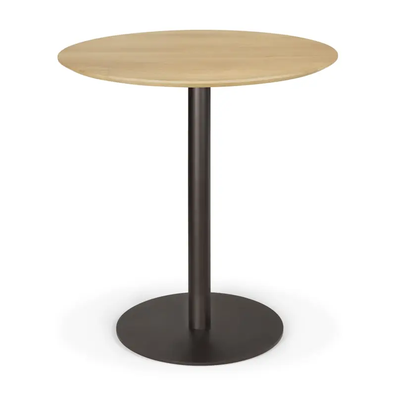 Begränsad tid Blend Bord Ø70 cm, Mörk Brons / Ek