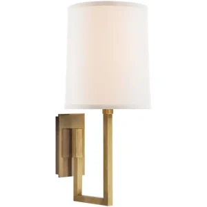 Aspect Library vägglampa mässing Begränsad tid