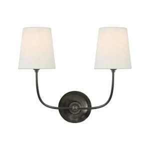 Vendome vägglampa dubbel brons Begränsad tid