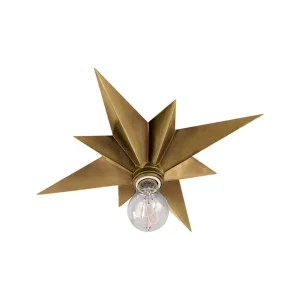 Outlet Star plafond antik mässing