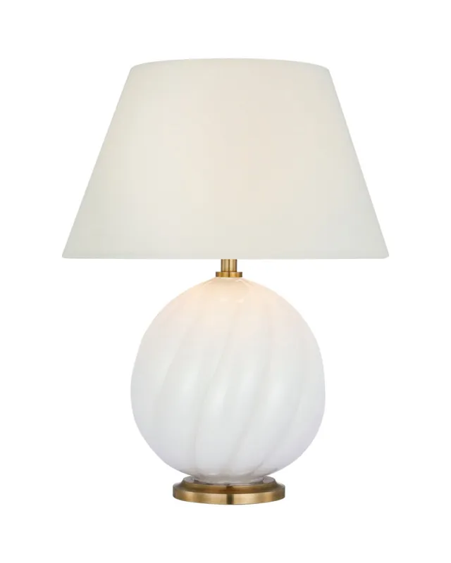 Talia portabel bordslampa vitt glas Köp online