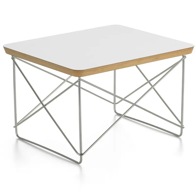 Occasional LTR Sidobord, Vit Laminat / Rostfritt Stål Erbjudandepris
