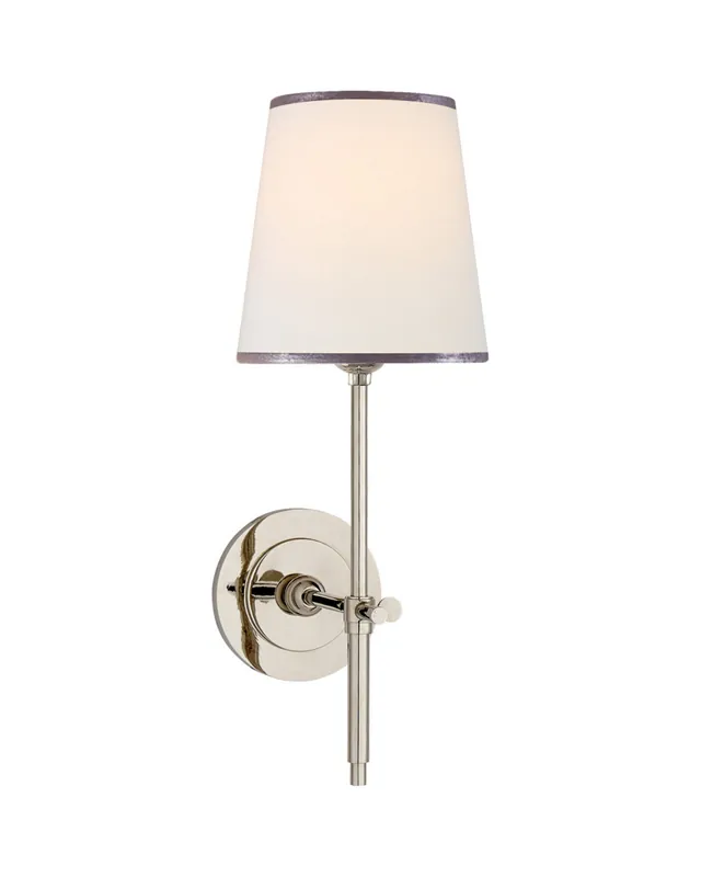 Bryant vägglampa nickel/linne & silver Säker betalning