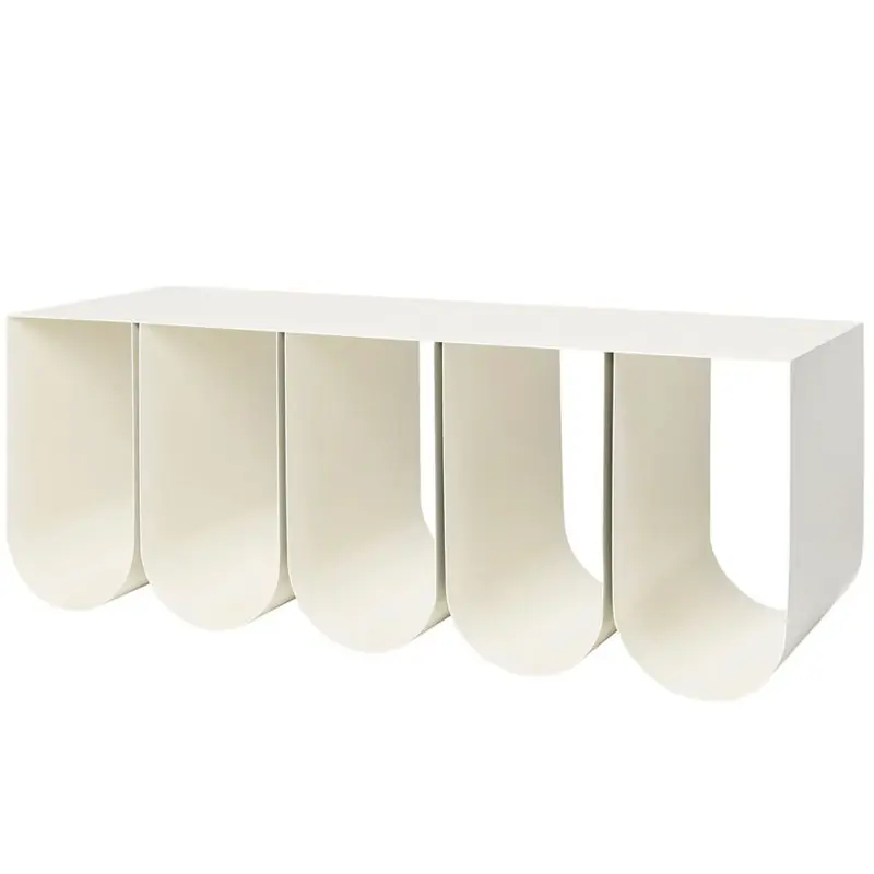 Curved Bench Bänk, Beige Begränsad tid