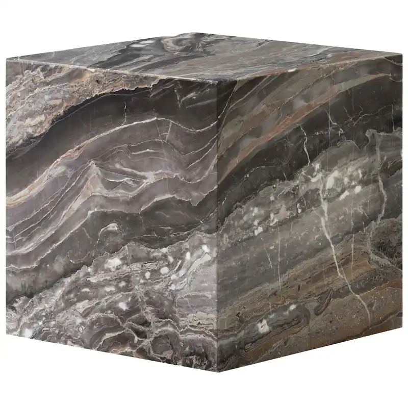 Fri frakt Plinth Sidobord 40x40 cm, Grey Galaxy