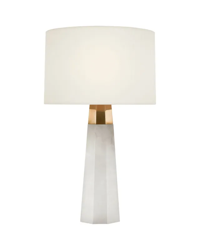 Handla nu Olsen 15" portabel bordslampa alabaster