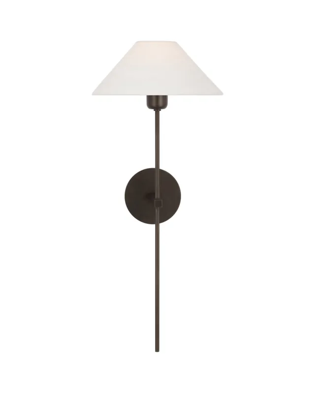 Hackney 25" tail vägglampa brons Populär