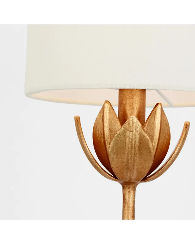 Alberto 17" portabel bordslampa guld Extra rabatt