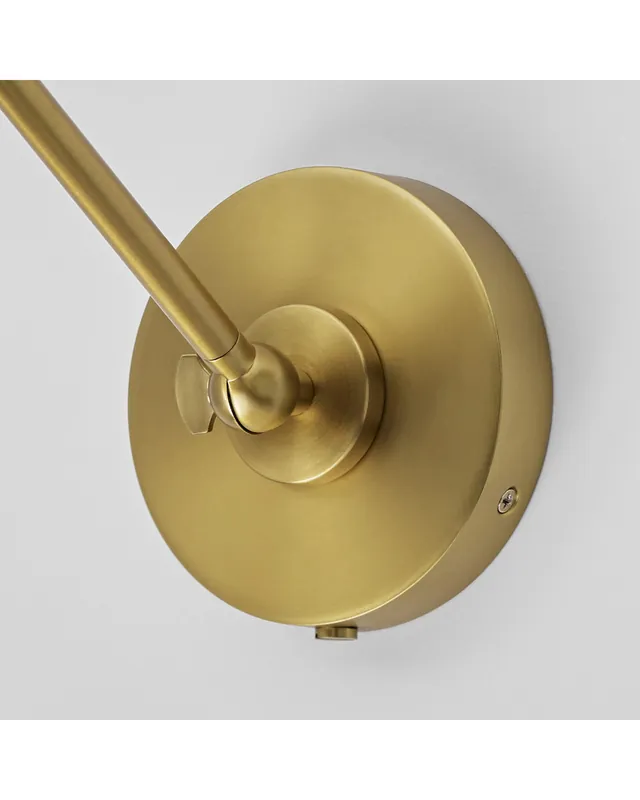 Fynd Wellfleet vägglampa svart/mässing