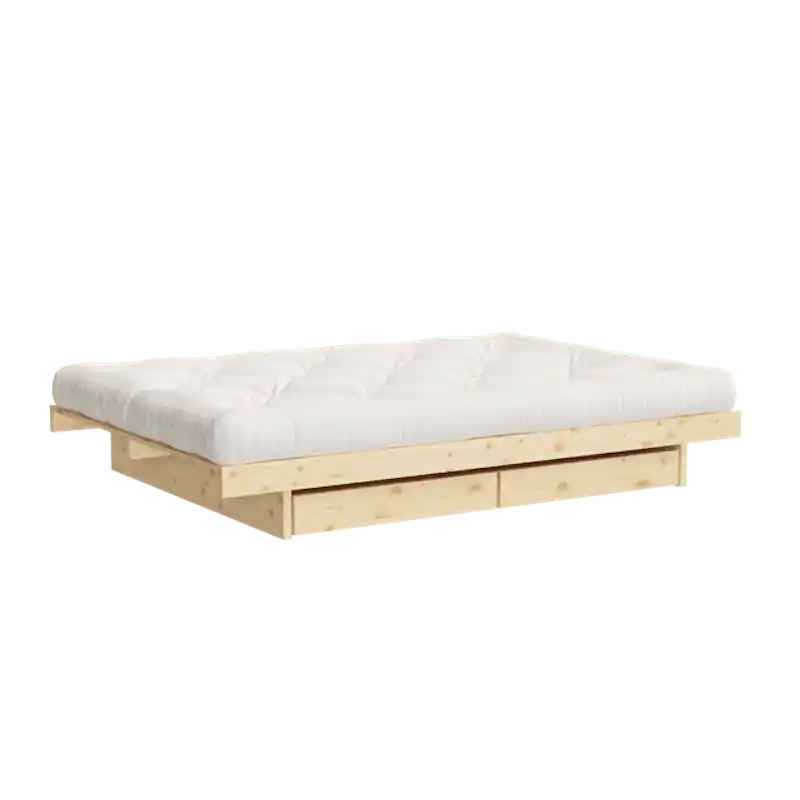 Utförsäljning Kanso Sängstomme Med 2 Lådor 120x200 Raw