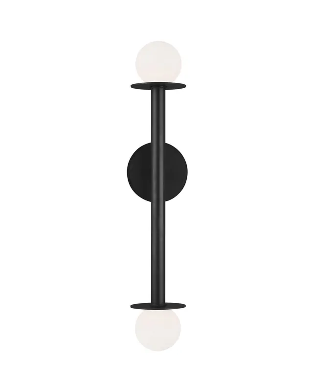Expressleverans Nodes vägglampa dubbel svart