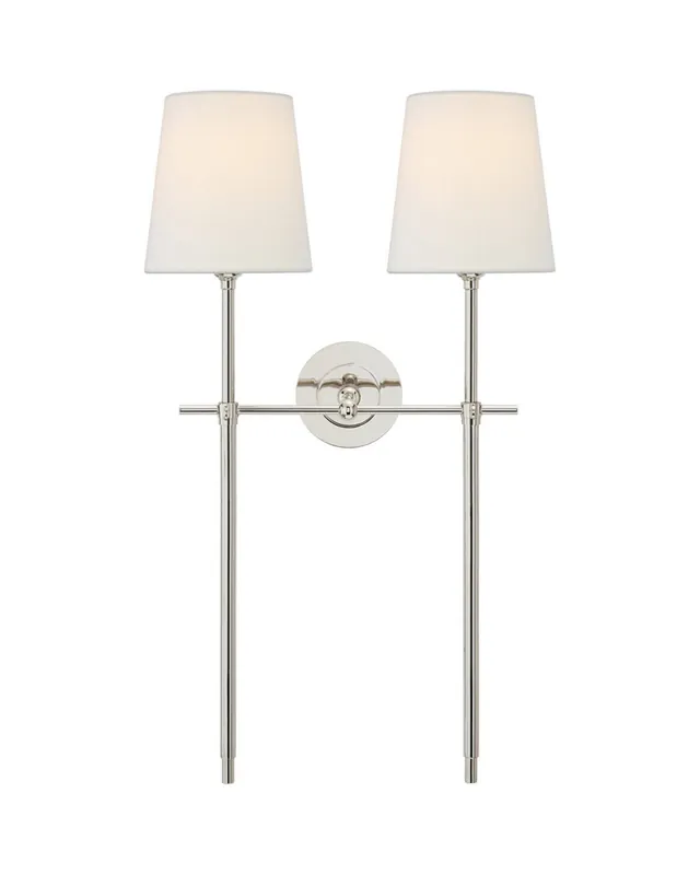 Handla nu Bryant vägglampa dubbel nickel L