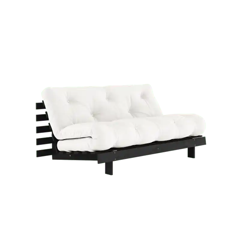 Roots Bäddsoffa Med Roots Madrass 160x200 Naturfärgad/Svartlackerad Outlet