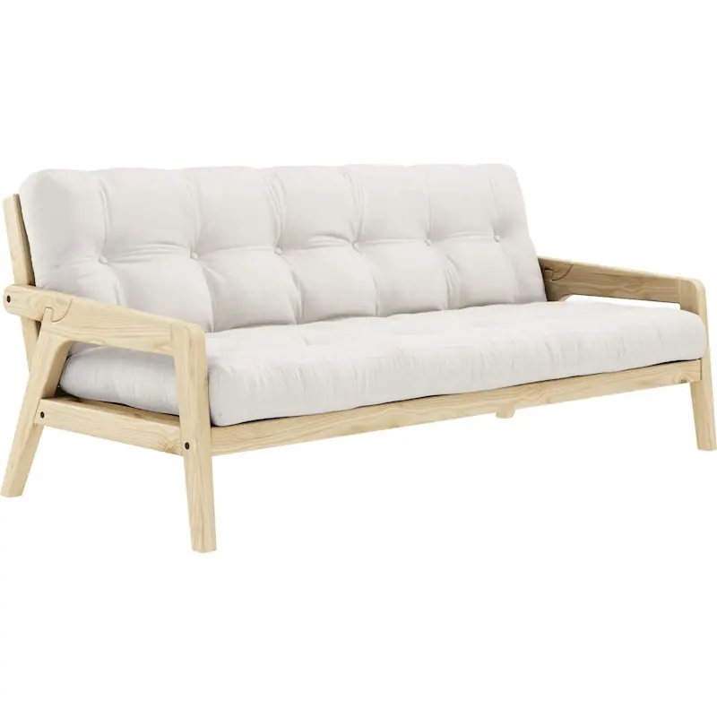 Grab Bäddsoffa Med Madrass, Klarlackad / Natural Endast denna vecka