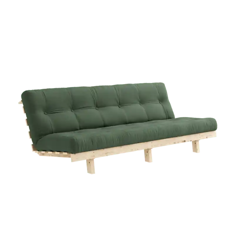 Lean Bäddsoffa Med Alpha Madrass 130x200 Olivgrön/Raw Beställ nu
