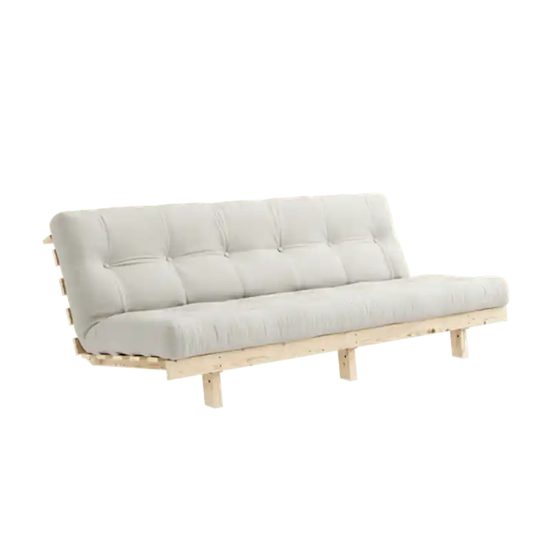Lean Bäddsoffa Med Alpha Madrass 130x200 Natur/Raw Utförsäljning