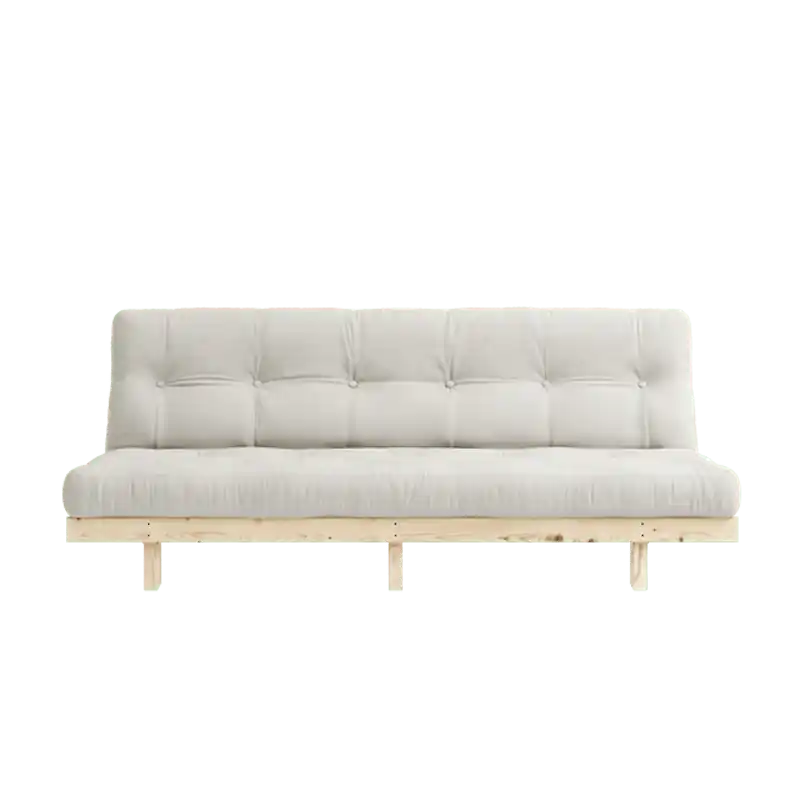 Lean Bäddsoffa Med 5-Lagers Madrass 130x190 Natur/Raw Populär