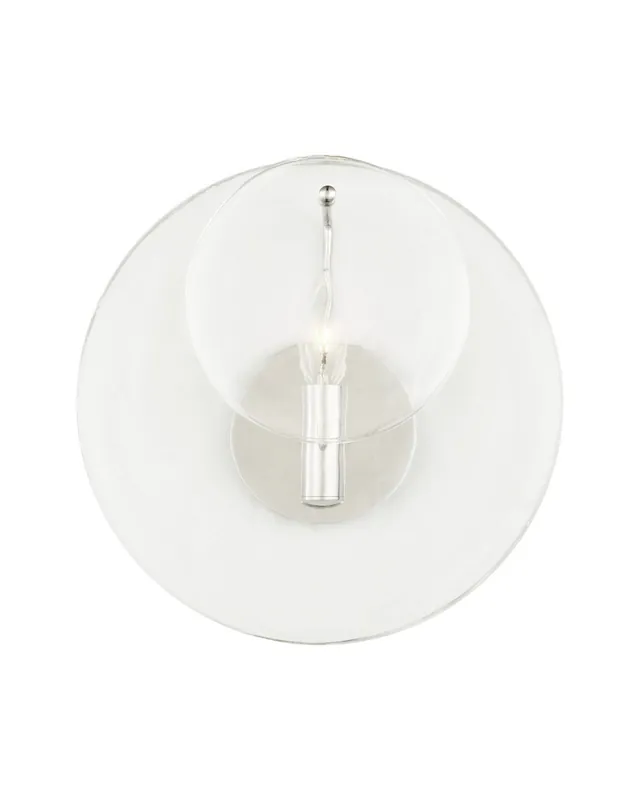 Kundfavorit Loire vägglampa nickel/klarglas