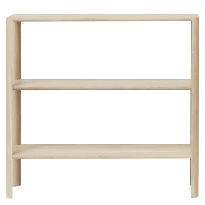 Bästa pris Leaf Hylla 1x3, Vitoljad Ek