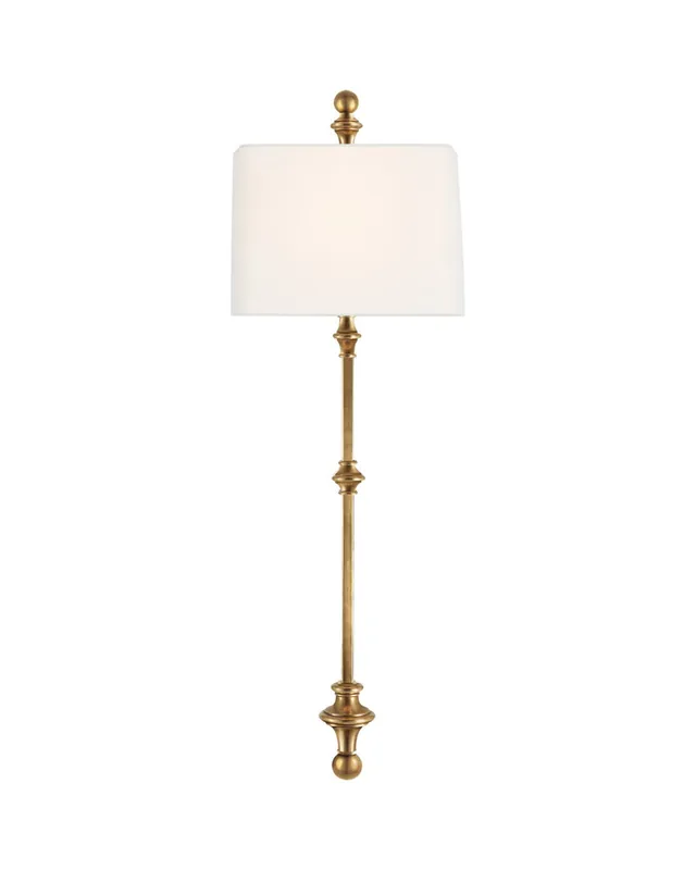 Rea Cawdor Stanchion vägglampa antik mässing