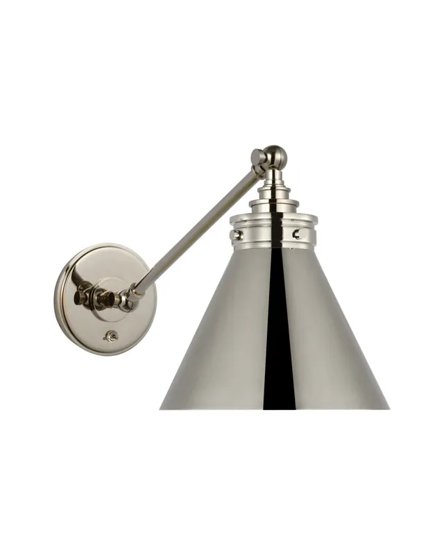 Säker betalning Parkington vägglampa nickel