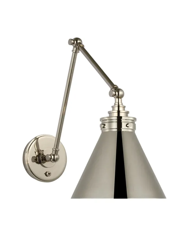 Parkington vägglampa dubbel nickel Fynd