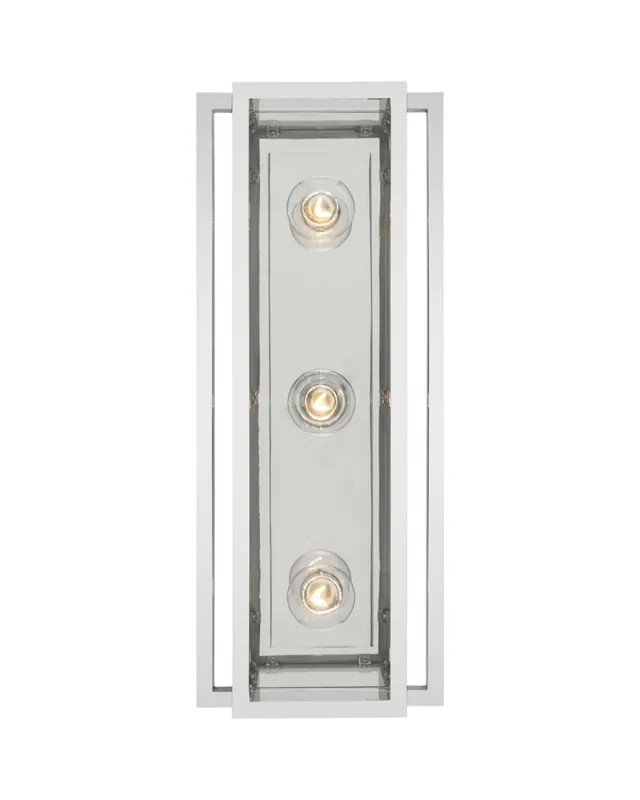 Halle 18" vägglampa nickel I lager