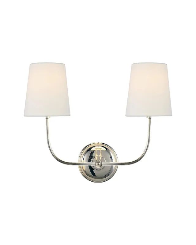 Vendome vägglampa dubbel nickel Sista chansen