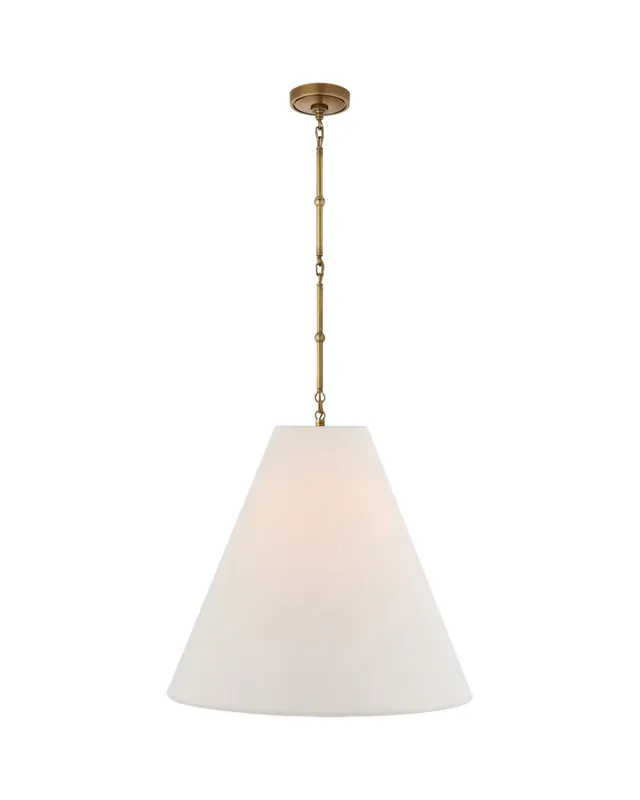 Goodman taklampa mässing/linne L Billigare