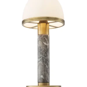 Ziegèl bordslampa antik mässing Populär