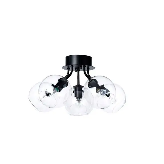 risnedsättning Tage 50 Plafond Svart/Klarglas