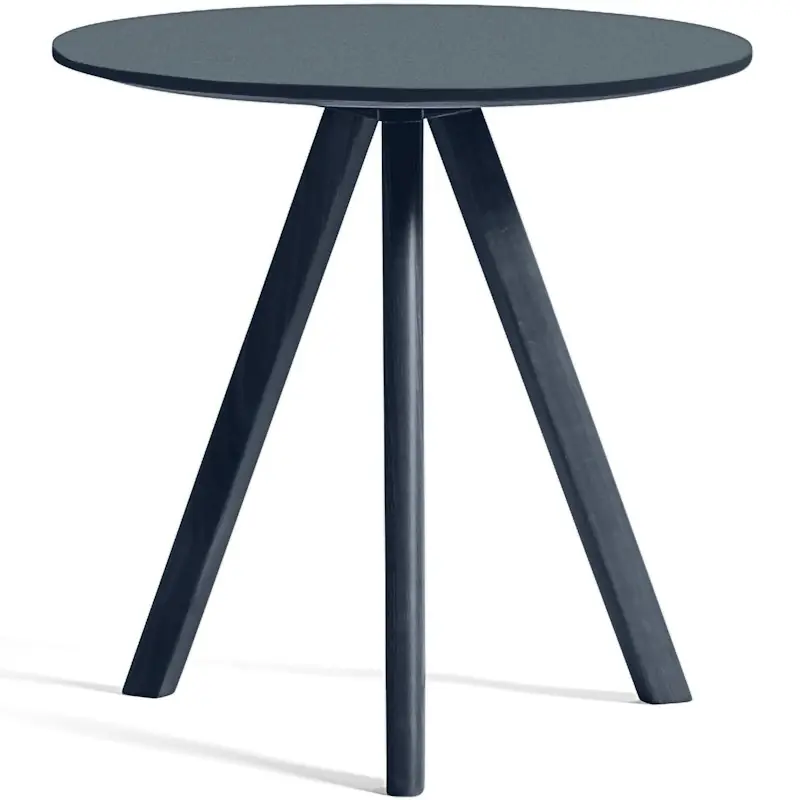 CPH 20 2.0 Sidobord Ø50x49 cm, Vattenbaserad Lackad Ek / Deep Blue Erbjudandepris