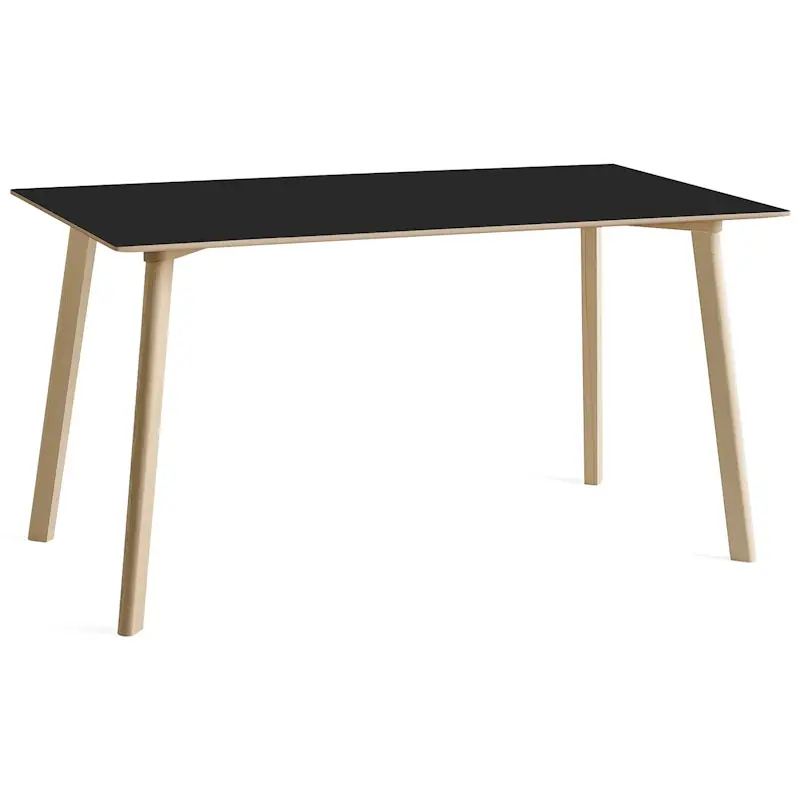 CPH Deux 210 2.0 Bord 75x140 cm, Svart / Obehandlad Bok Billig