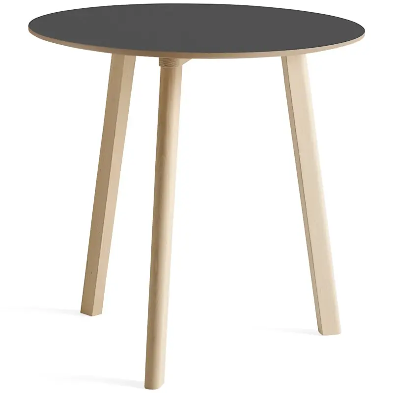 CPH Deux 220 2.0 Bord Ø75 cm, Stone Grey / Obehandlad Bok Billig