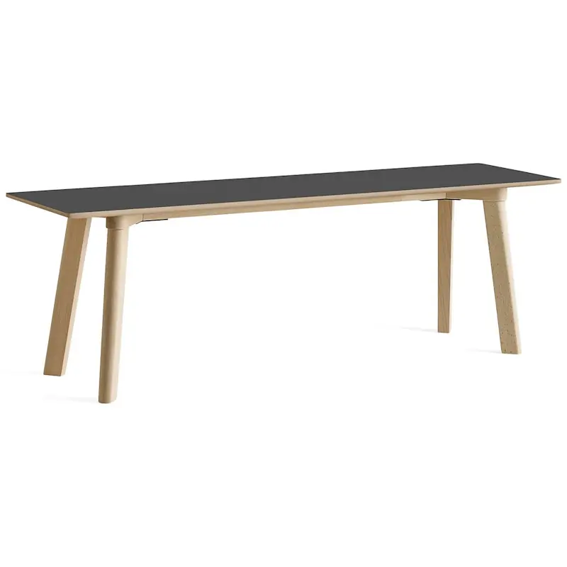 Extra rabatt CPH Deux 215 2.0 Bänk 140 cm, Svart / Obehandlad Bok