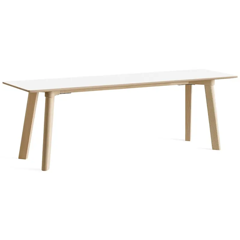 CPH Deux 215 2.0 Bänk 140 cm, Pearl White / Obehandlad Bok Sista chansen