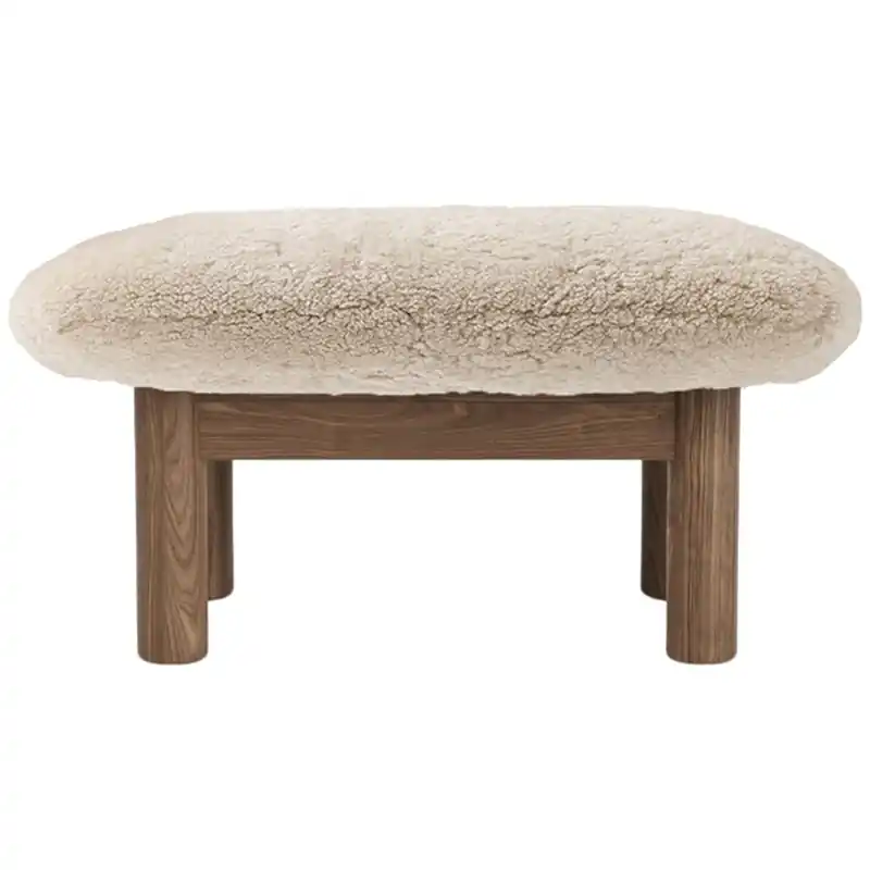 Brasilia Ottoman Valnöt, Sheepskin Nature Erbjudandepris