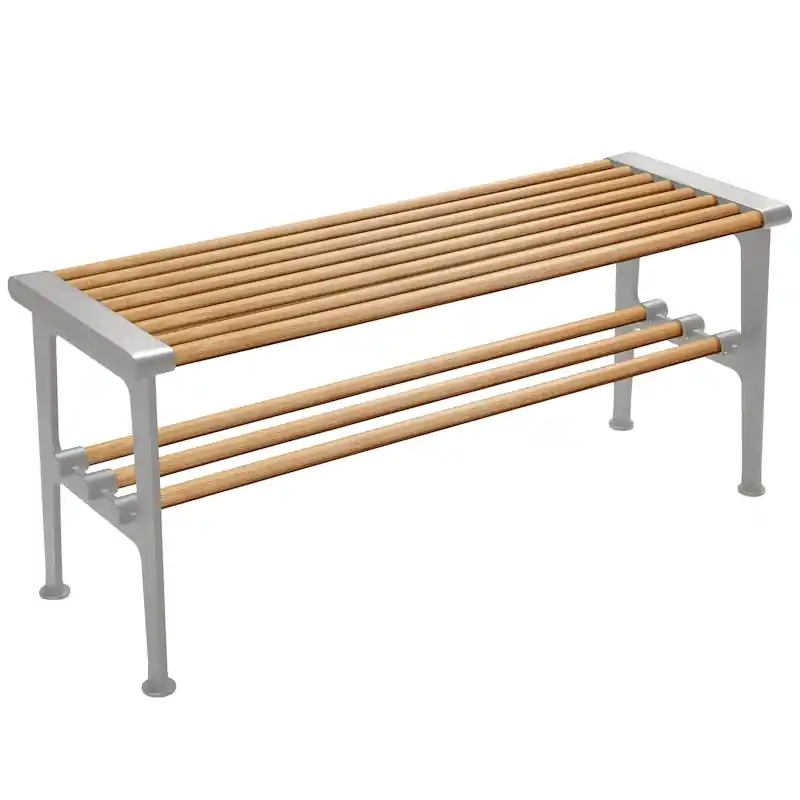 Begränsat erbjudande Nostalgi Bänk 100 cm, Ek / Aluminium