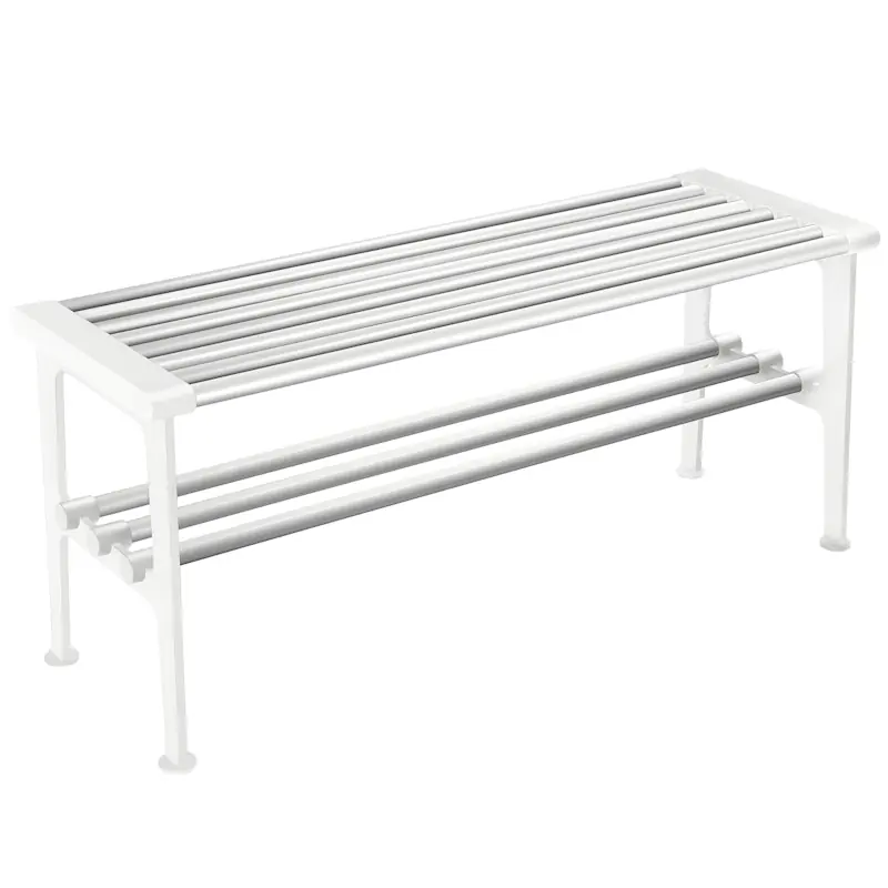 Beställ nu Nostalgi Bänk 100 cm, Aluminium / Vit