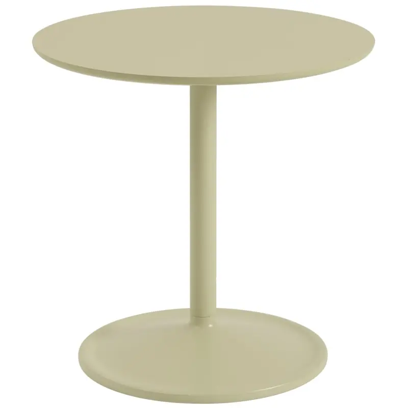 Soft Sidobord Ø48x48 cm, Laminat Beige Green Sista chansen