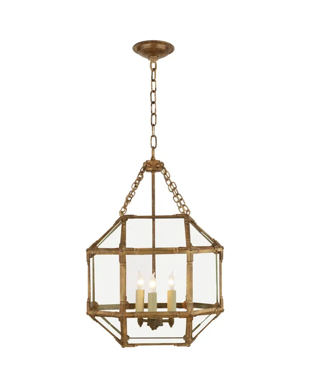 Morris taklampa Gilded Iron/klarglas S Expressleverans