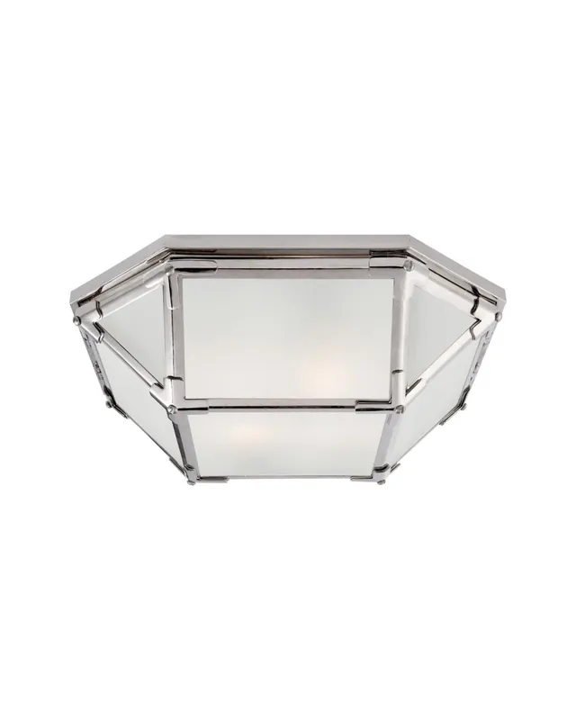 Extra rabatt Morris plafond nickel/frostat glas