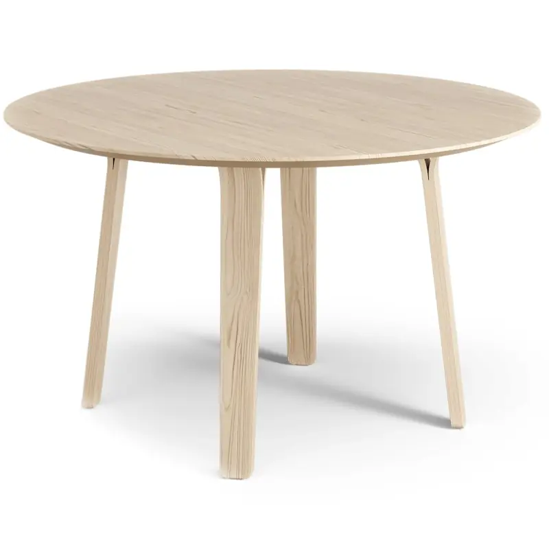 Trygg betalning Divido Matbord Ø120 cm, Klarlackad Ask