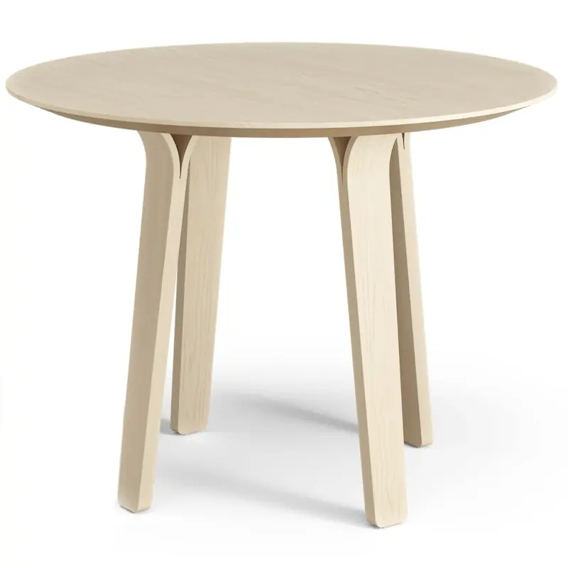Billig Divido Matbord Ø95 cm, Klarlackad Ask