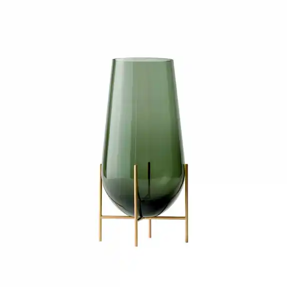 Trygg betalning Échasse Vase Large Smoke/Brushed Brass