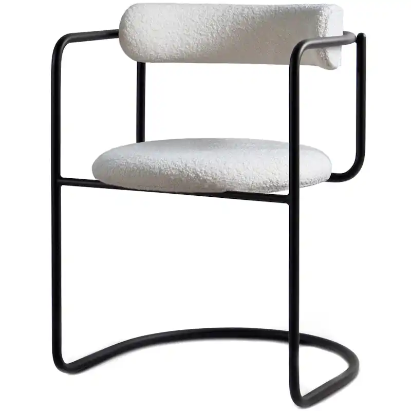 FF Cantilever Stol, Ivory Karakorum / Svart Begränsat erbjudande